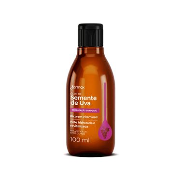 Oleo-Corporal-de-Semente-de-Uva-Farmax-100ml - -Frente-2-